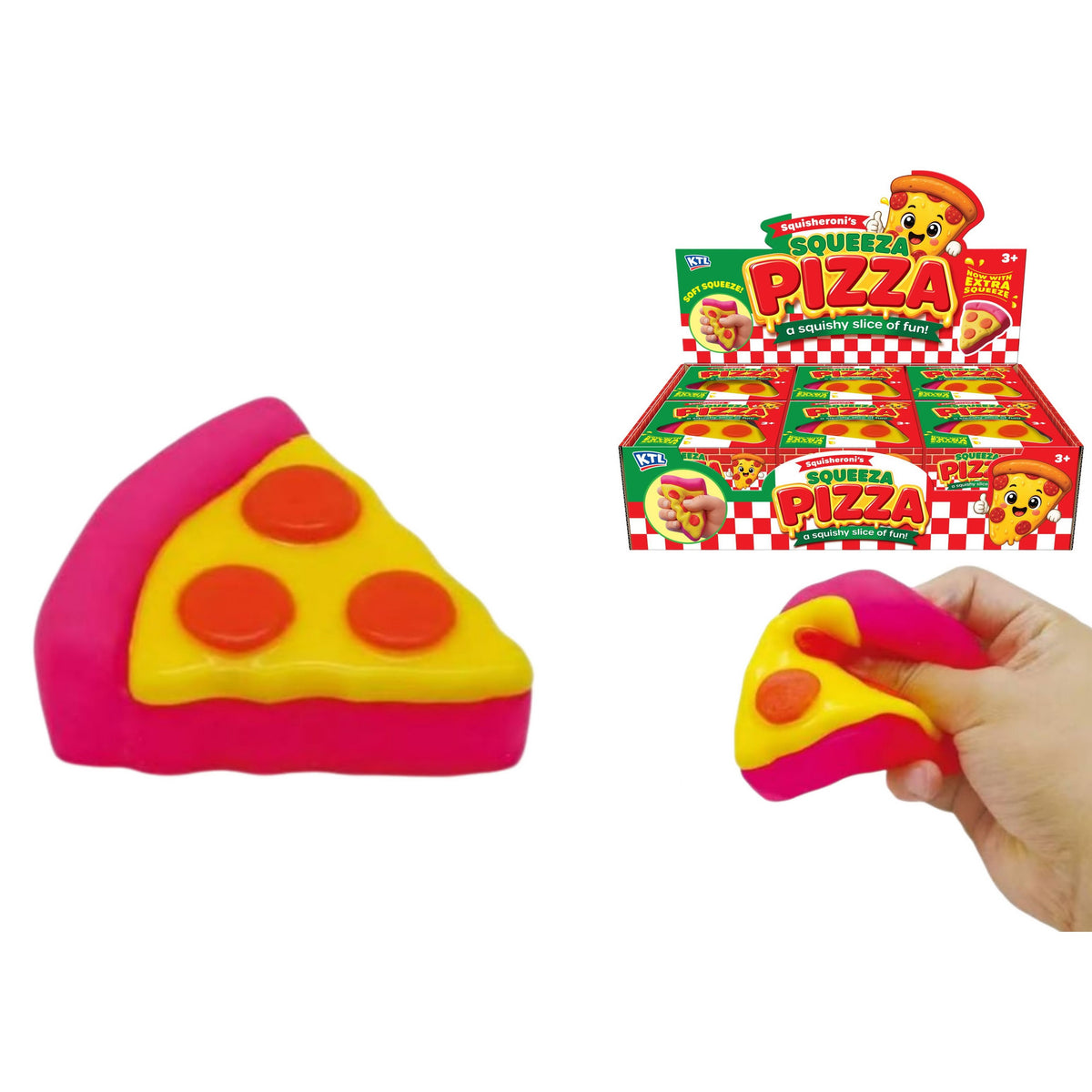 Squishy Pizza Slice Quantities of 12 Wholesale