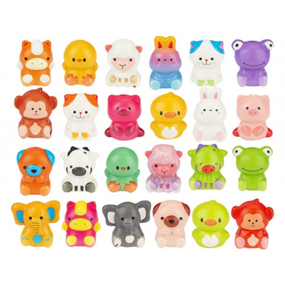 Slow Rise Animals 6cm Quantities of 24 Assorted