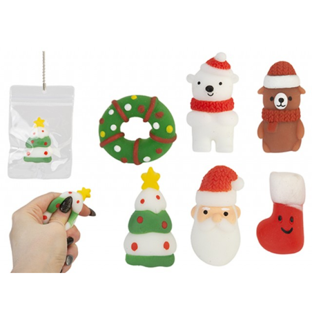 Christmas Jelly Squish 4cm Quantities of 24 Wholesale
