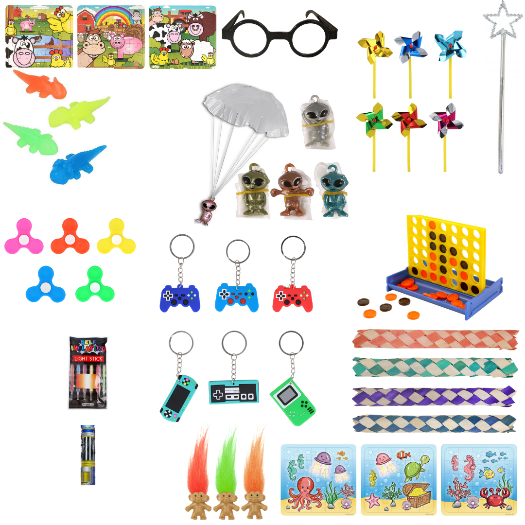 Loose Assorted Small Party Bag Fillers Quantities of 50 Wholesale