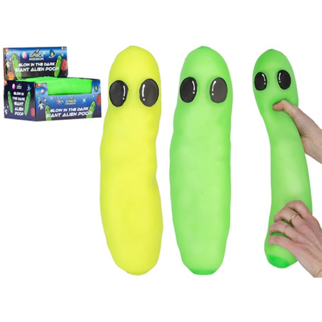 34cm Glow In The Dark Alien Poo Quantities of 6