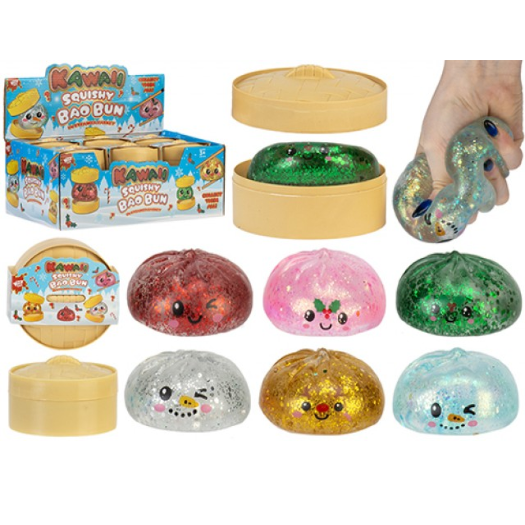 8.5cm Christmas Glitter Dumpling Maltose Quantities of 12 Wholesale
