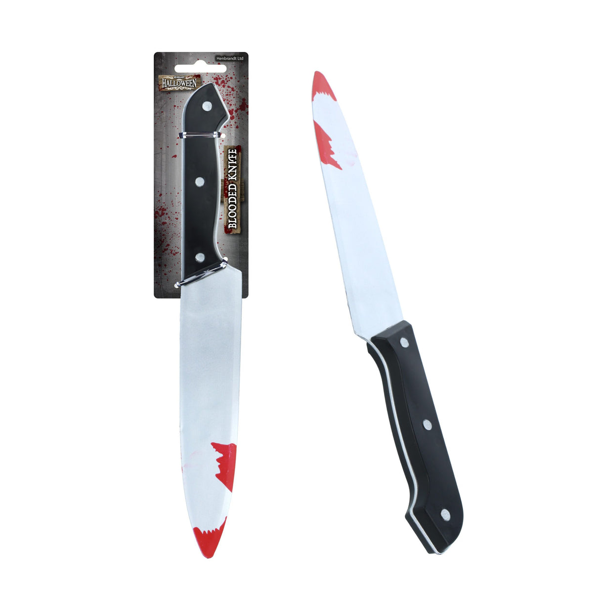 Bloodied Knife Halloween Costume Plastic Prop (31cm) Quantities of 12