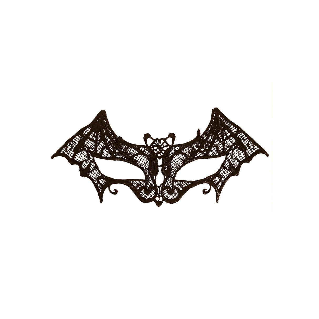 Black Lace Bat Mask Quantities of 12 Wholesale