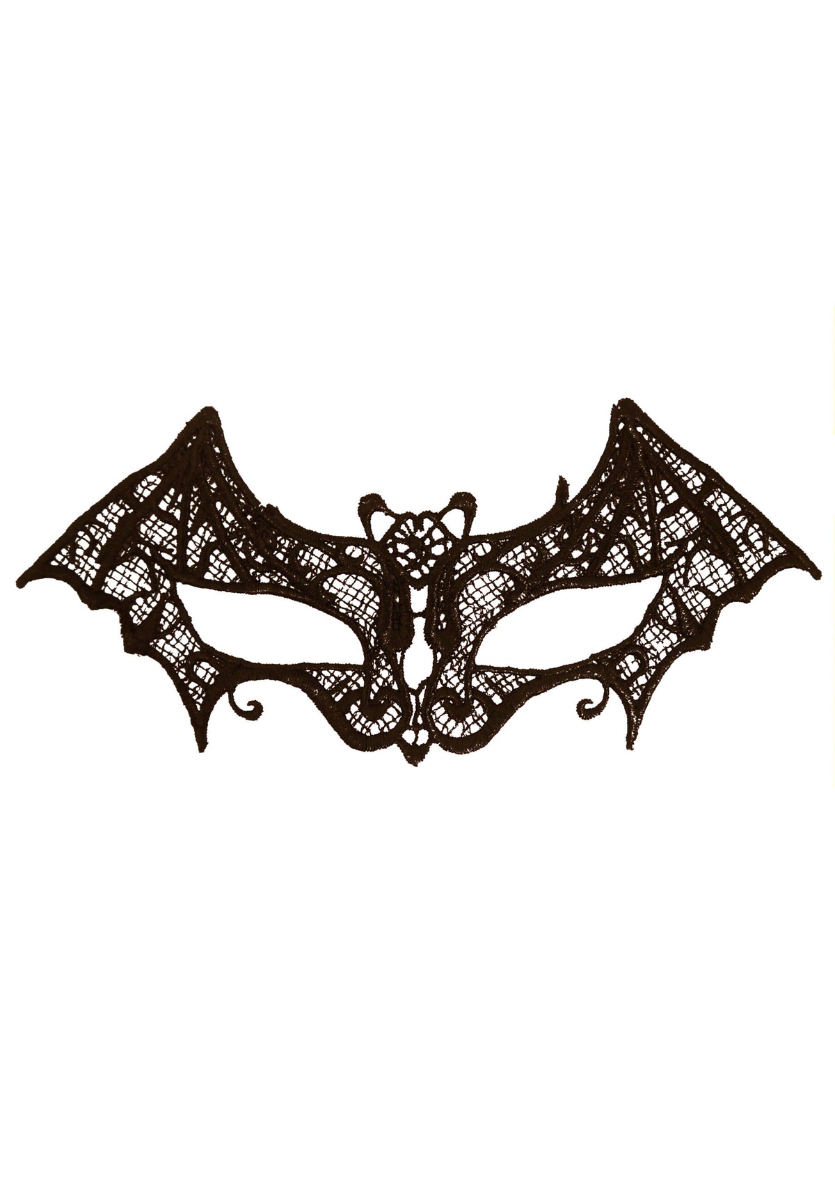 Black Lace Bat Mask Quantities of 12
