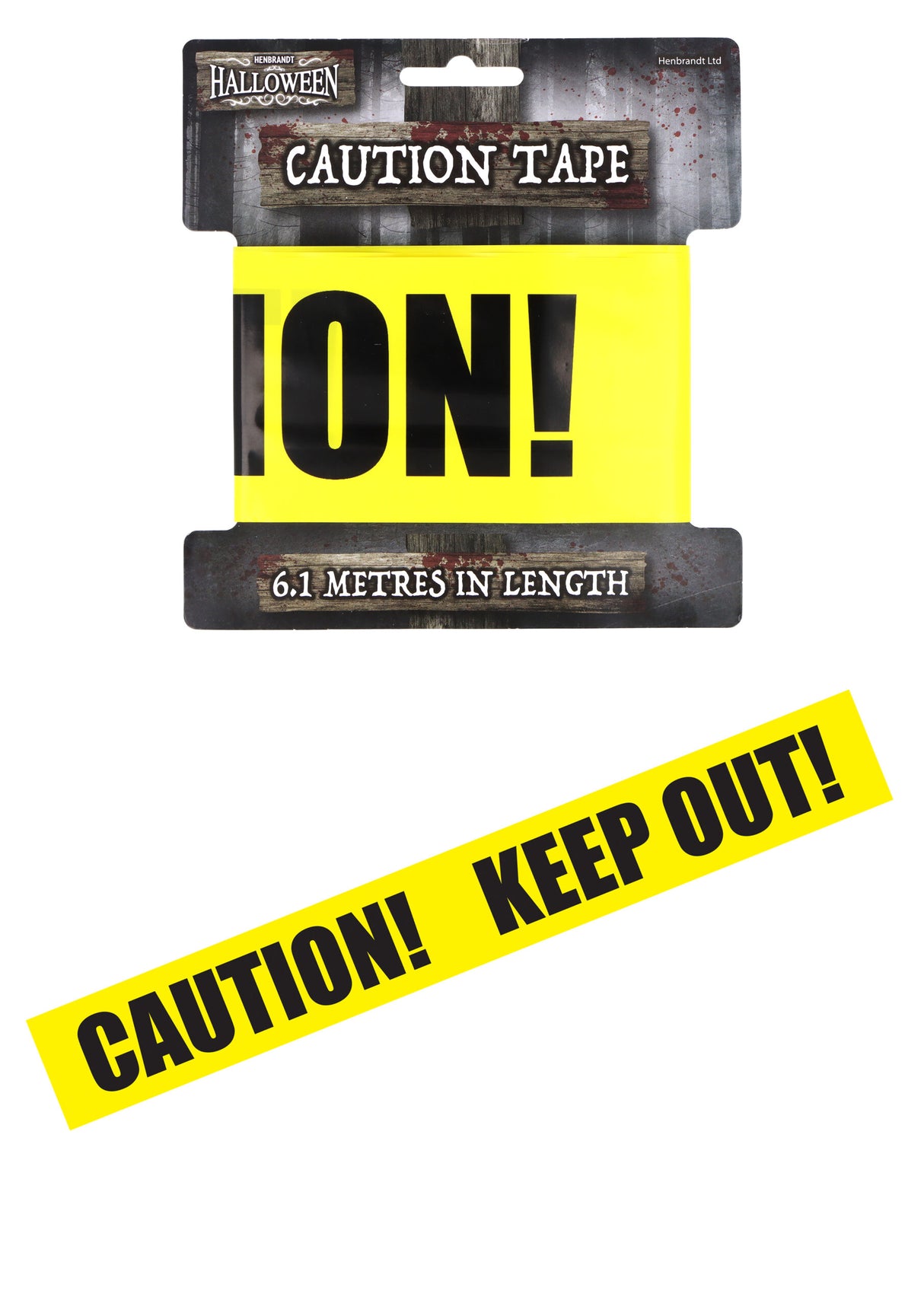 Warning Tape (6.1m x 7cm) Quantities of 12