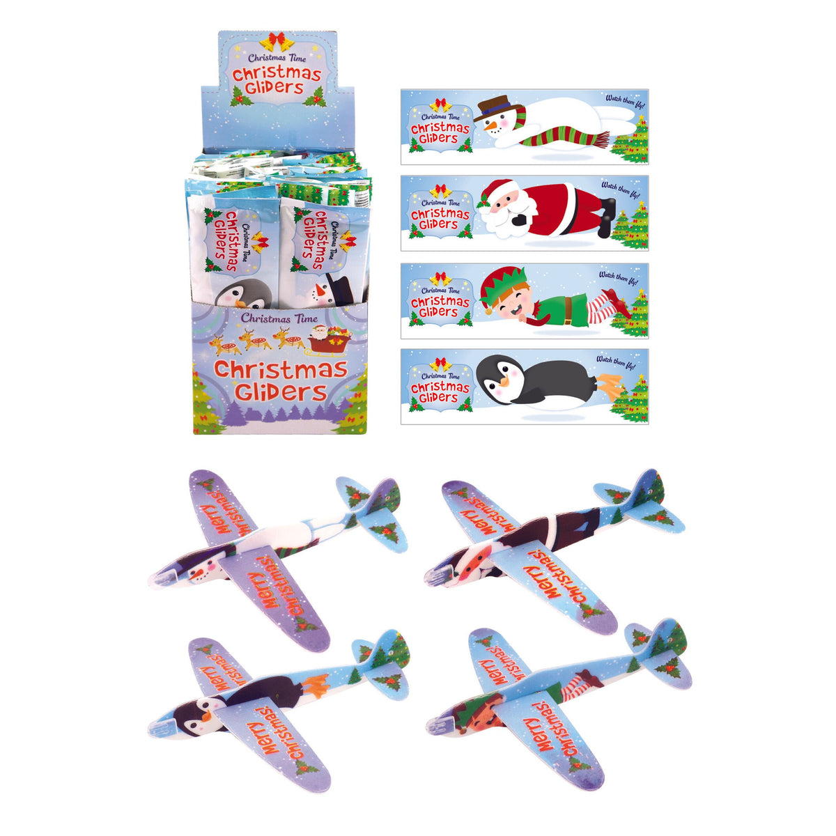 Christmas Gliders 17cm Quantities of 48