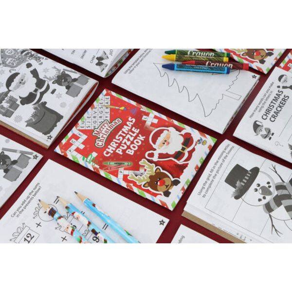 Mini Christmas Puzzle book 10.5cm x 14.5cm Wholesale