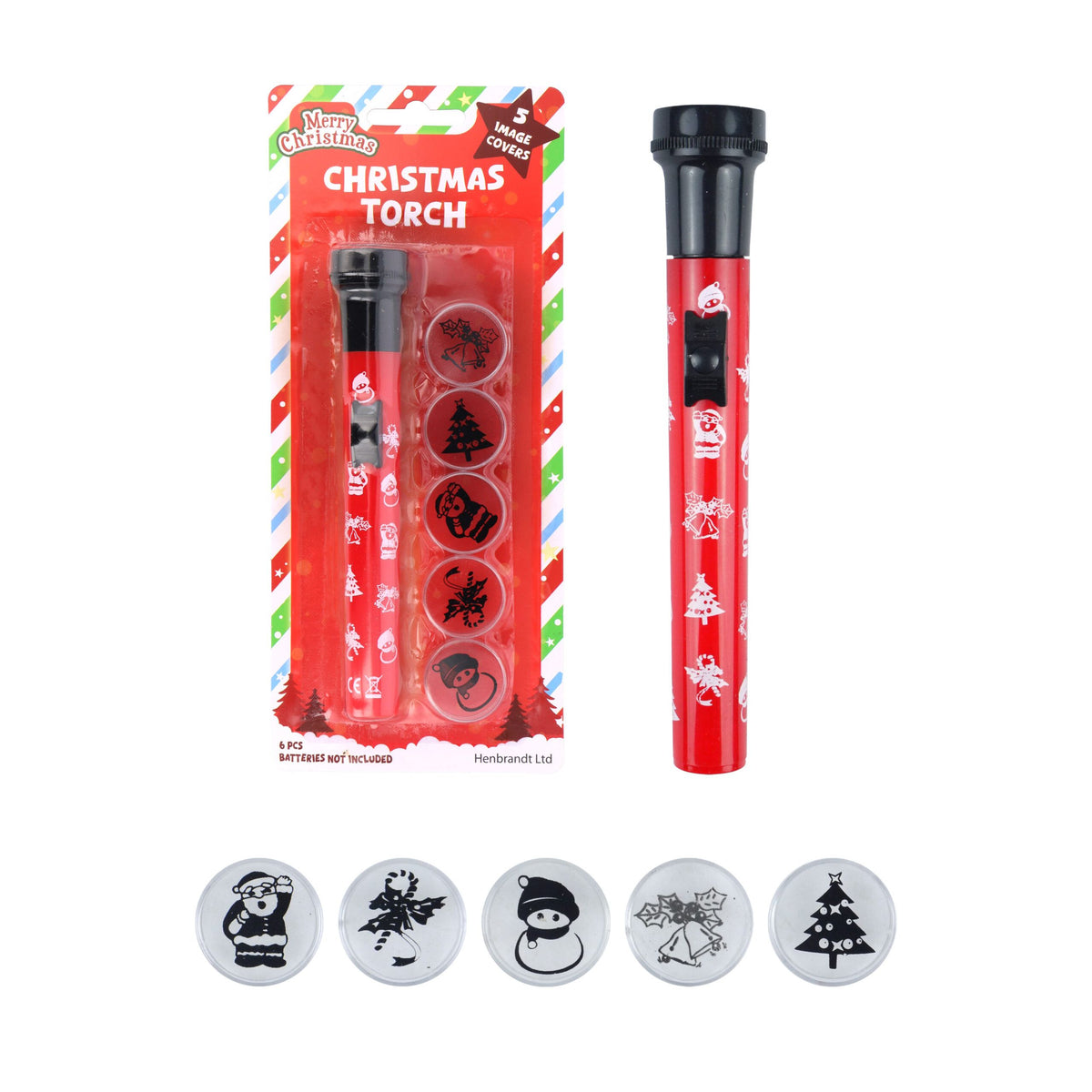 Christmas Torch 15cm Sold in Quantities of 12 Wholesale