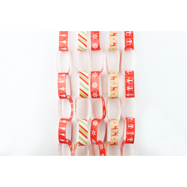 Christmas Paper Chains DIY Decoration Set Quantities of 24 Wholesale