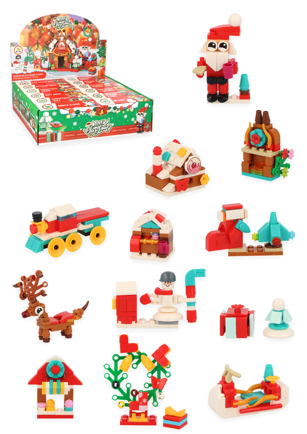 Christmas Block Kits 12-in-1 Quantities of 12