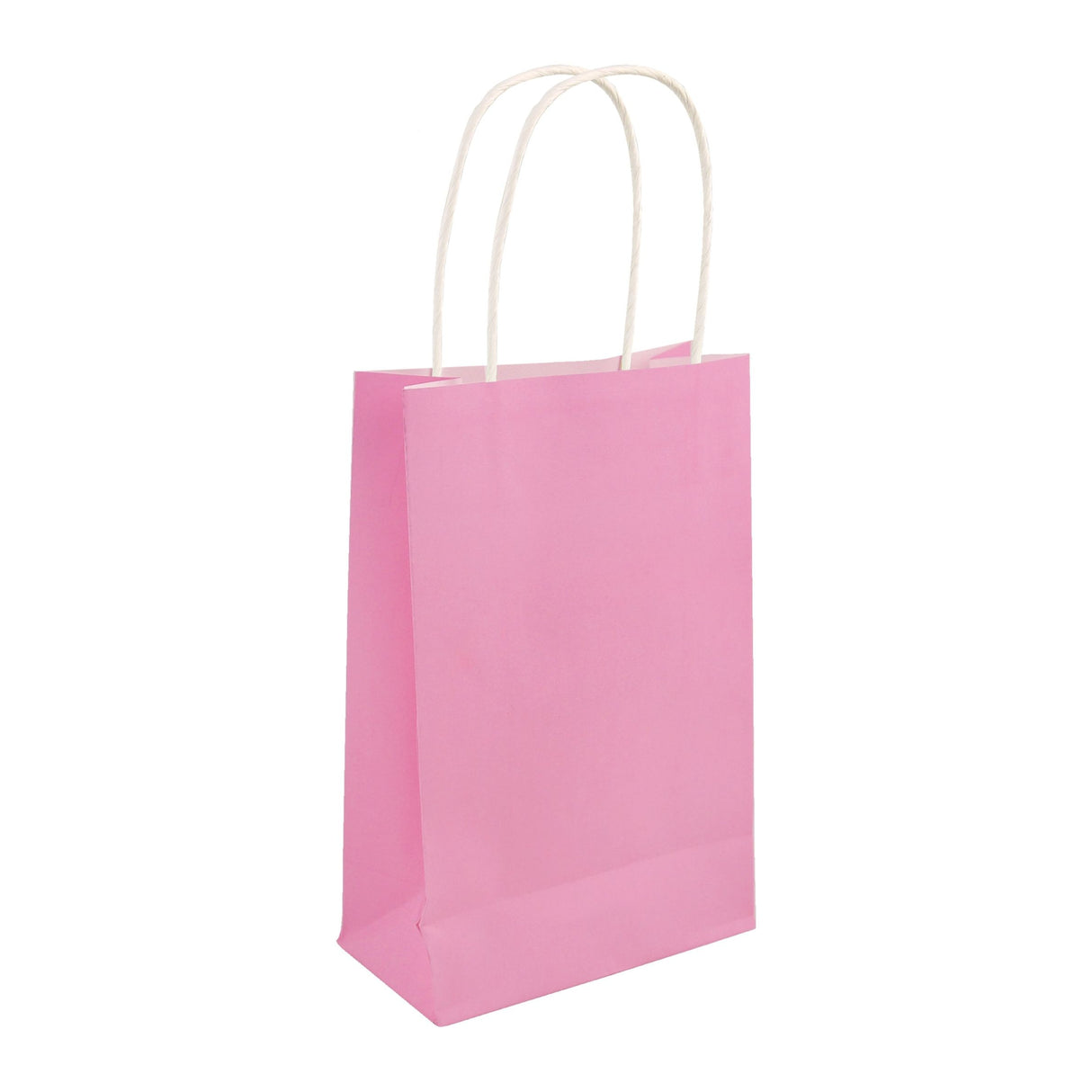Baby Pink Paper Party Bag with Handles Wholesale