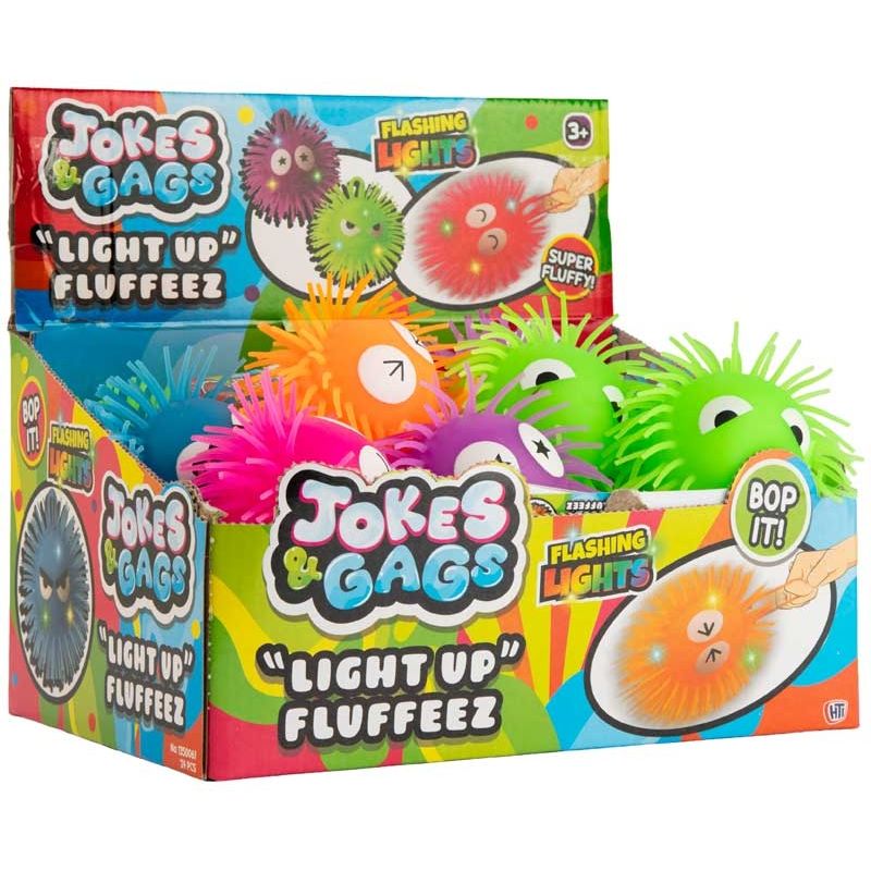 Fluffeez Light up 4in Puff Quantities of 24 Wholesale