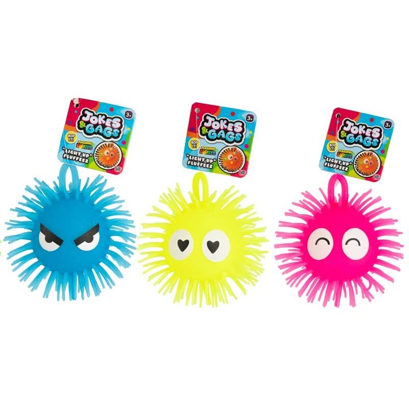 Fluffeez Light up 4in Puff Quantities of 24 Wholesale