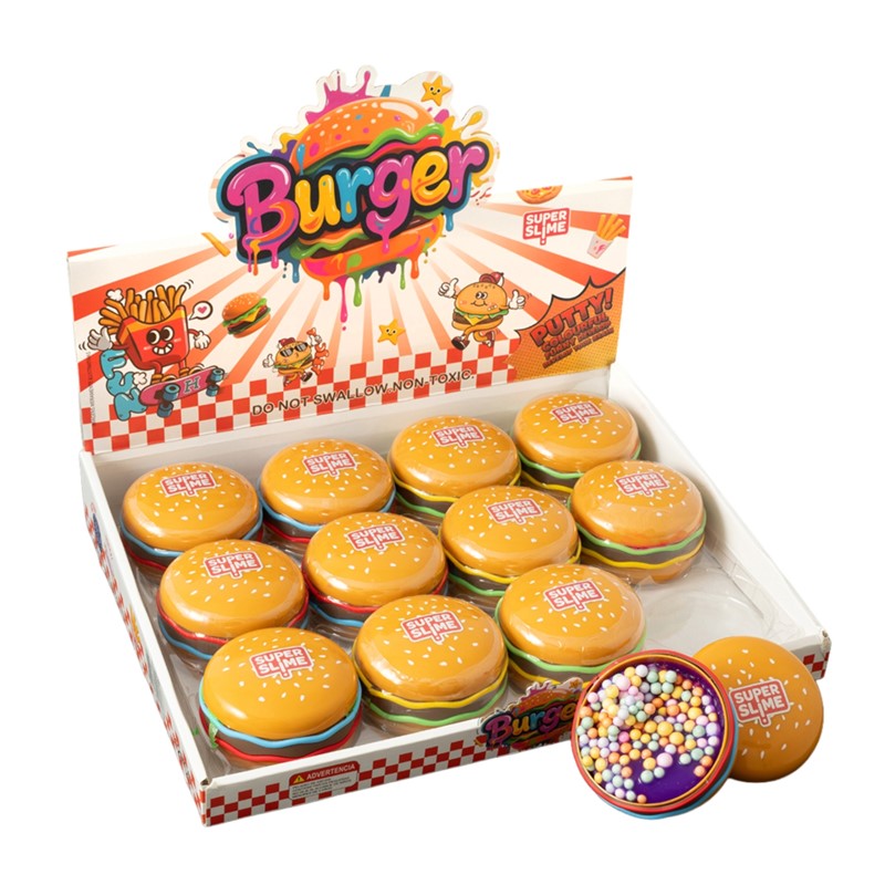 8.5cm Burger Slime Quantities of 12