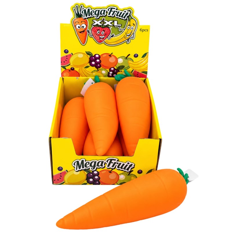 Jumbo Squishy Carrot Quantities of 6 Wholesale