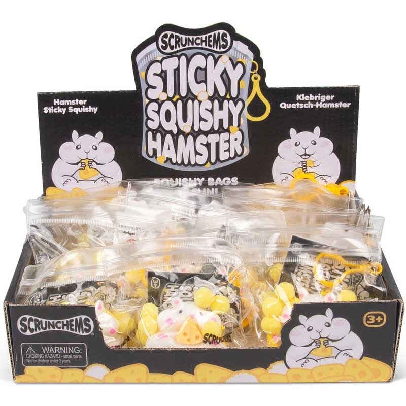 Scrunchems Sticky Squishy Hamster Quantities of 12 Wholesale
