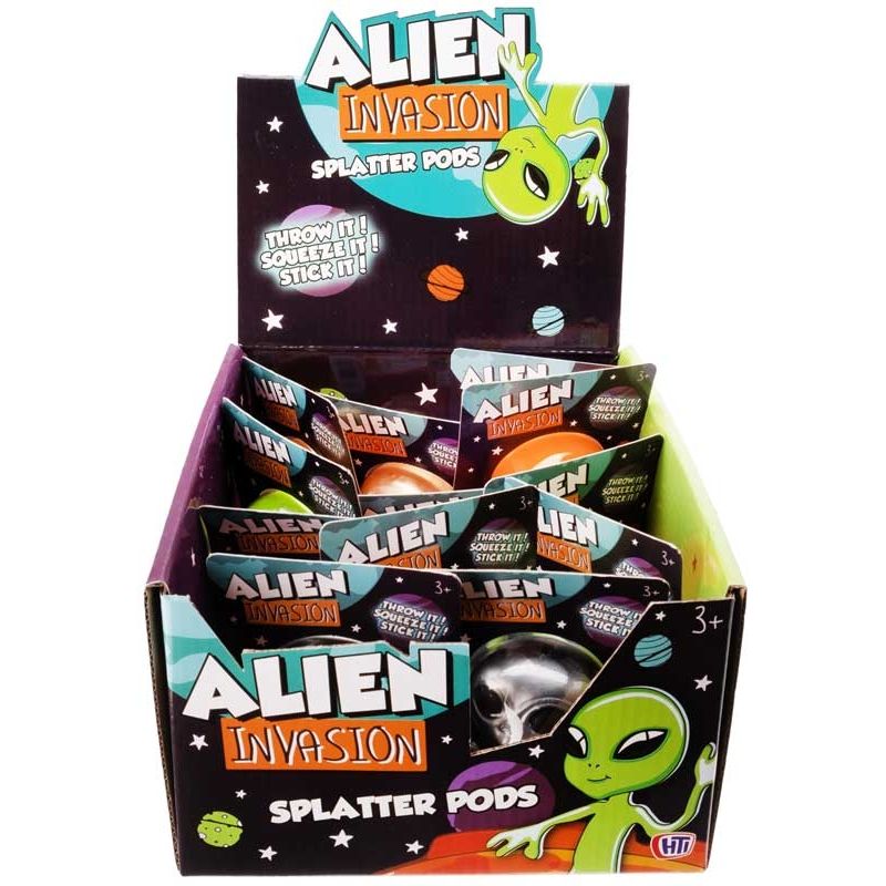Alien Splatter Pods Quantities of 12 Wholesale