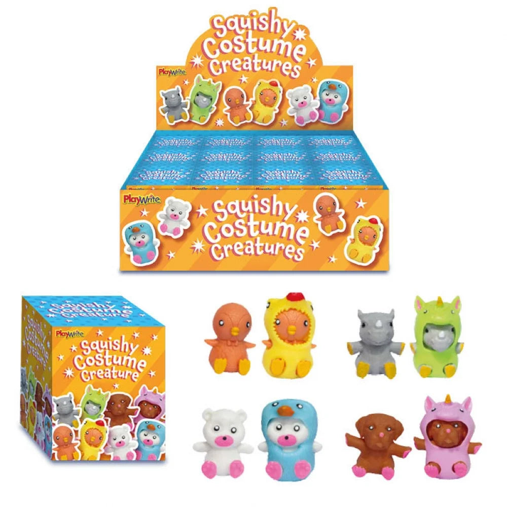 Squishy Cute Costume Creatures Quantities of 12