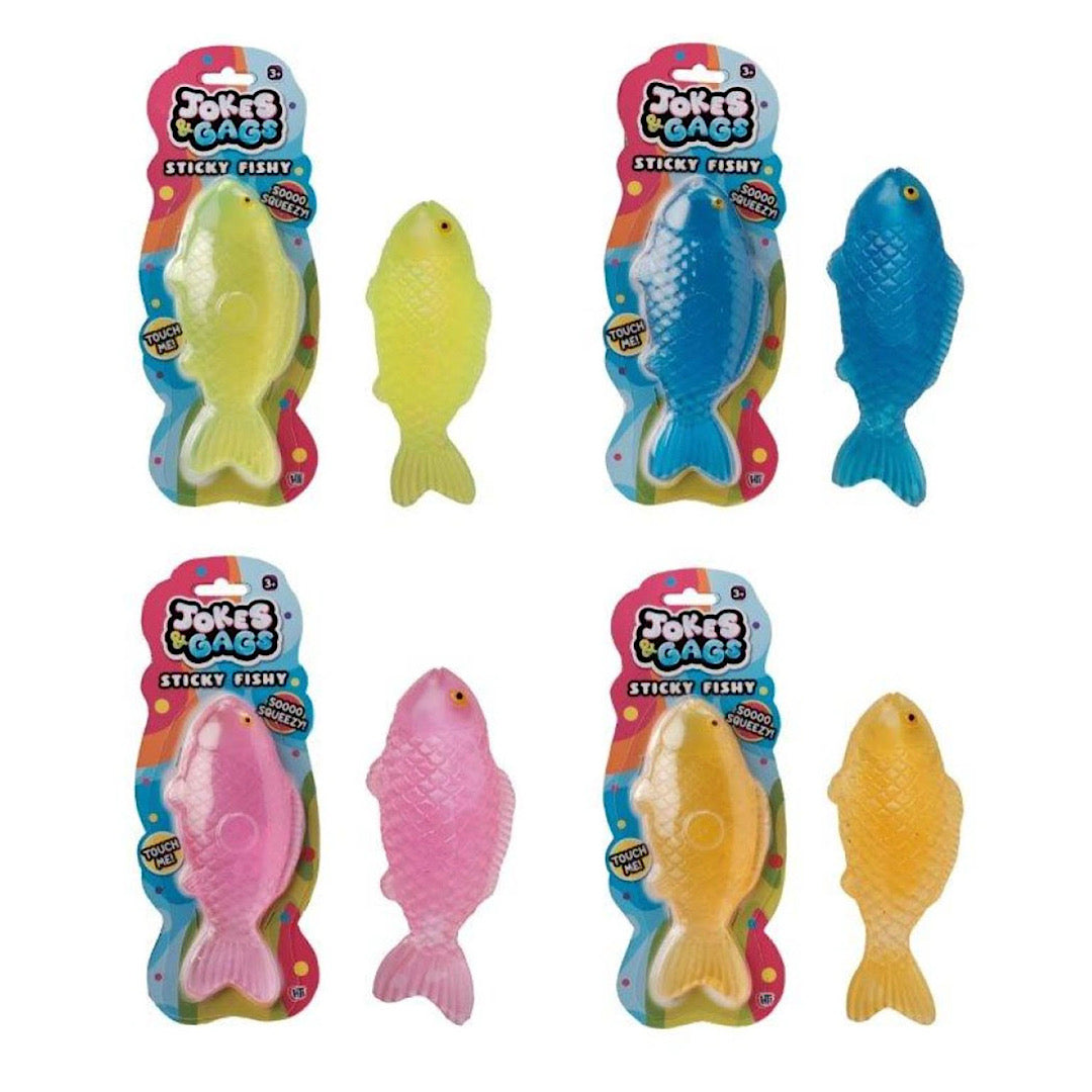 Sticky Fishy Squishy Toy Quantities of 12