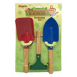 Children's gardening set with shovel, trowel, and rake for nature play.