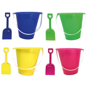 17cm Bucket & 17cm Spade Beach Set Quantities of 24 Wholesale