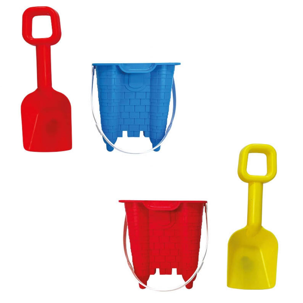 Castle Bucket & Spade Set Quantites of 24 Wholesale