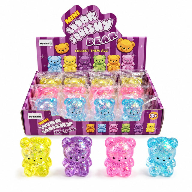 Mini Sugar Squishy Bear Quantities of 12 Wholesale