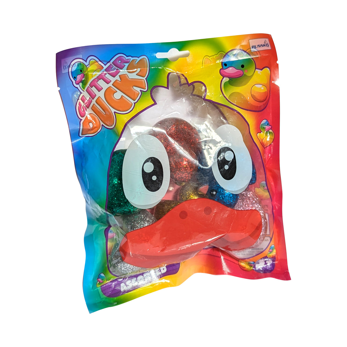 Bag of 6 Small Glitter Ducks