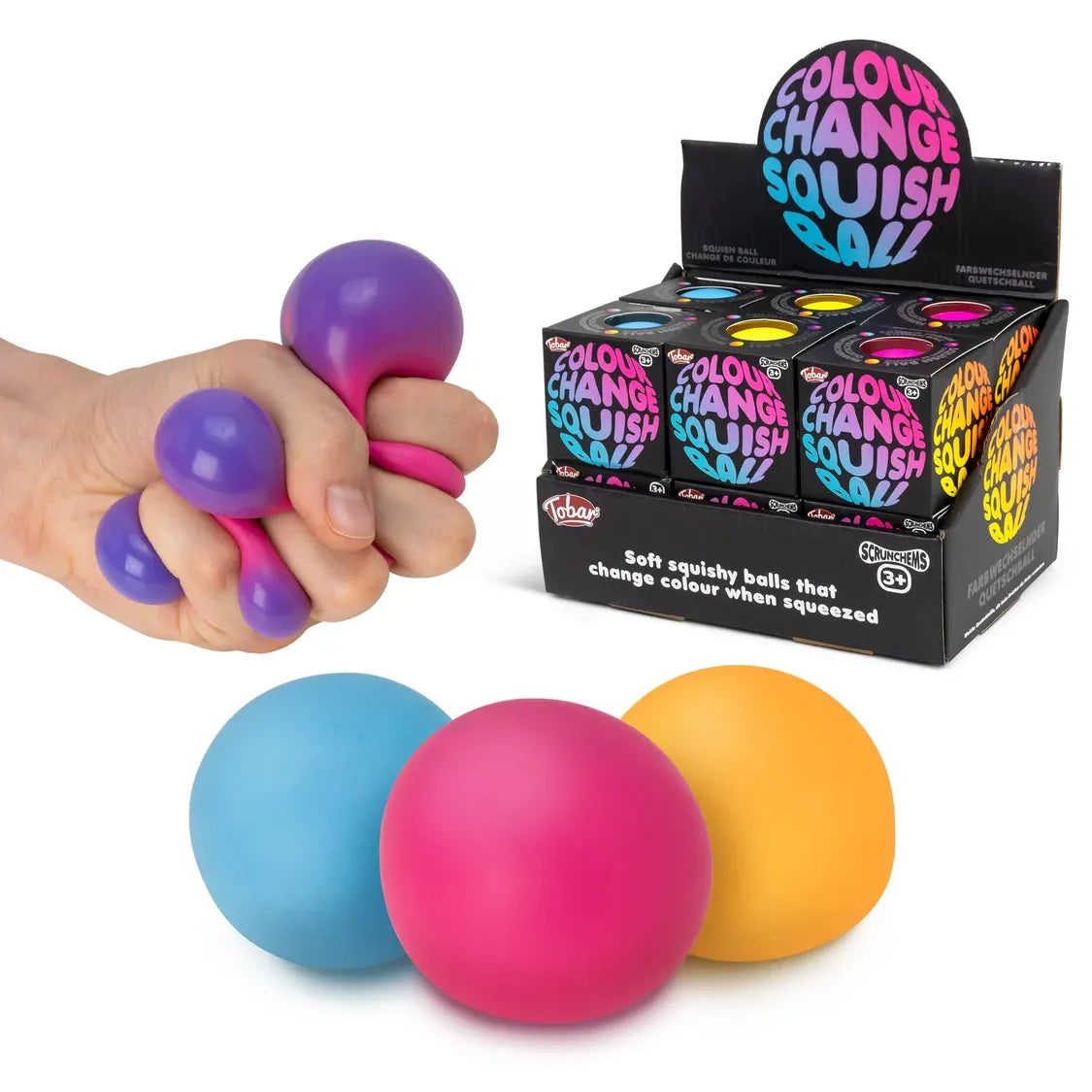 Scrunchems Colour Changing Squish Ball Quantities of 12 Wholesale