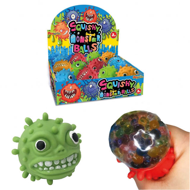 Squishy Monster Bead Balls 6cm Quantites of 12 Wholesale
