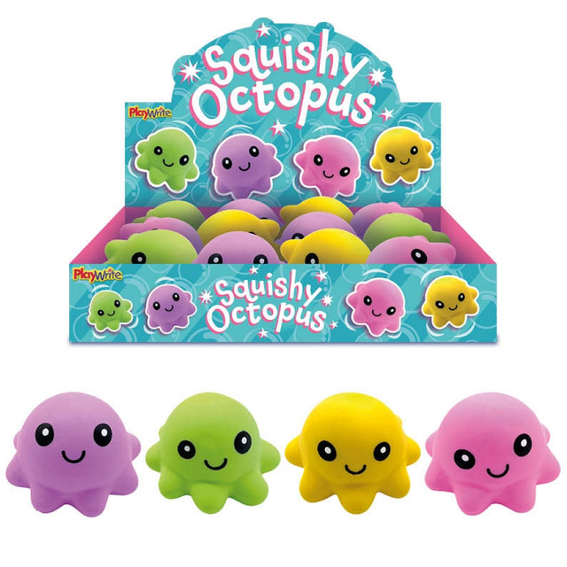 Squishy Octopus 9cm Quantities of 12 Wholesale