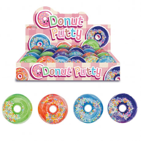Donut Confetti Putty Quantities of 24 Wholesale