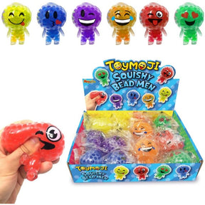 Squish Bead Men 7.5cm Quantities of 12 Wholesale
