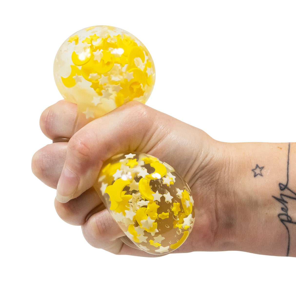 Scrunchems Moon & Stars glow in the dark squish ball - quantities of 12