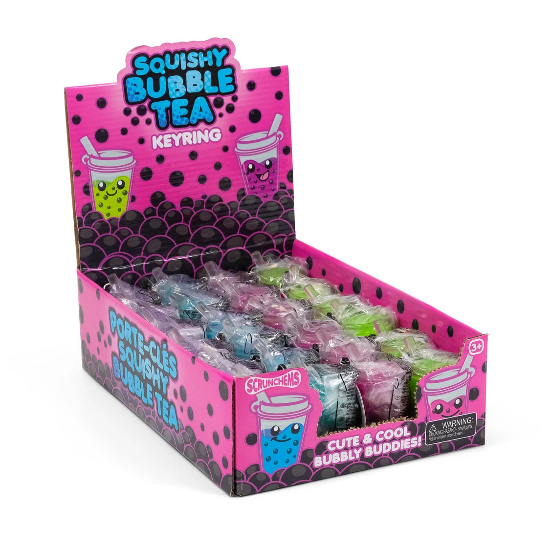 Scrunchems Bubble Tea Keychain Quantities of 24 Wholesale