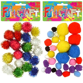 mixed Pom Poms Quantities of 12 Wholesale