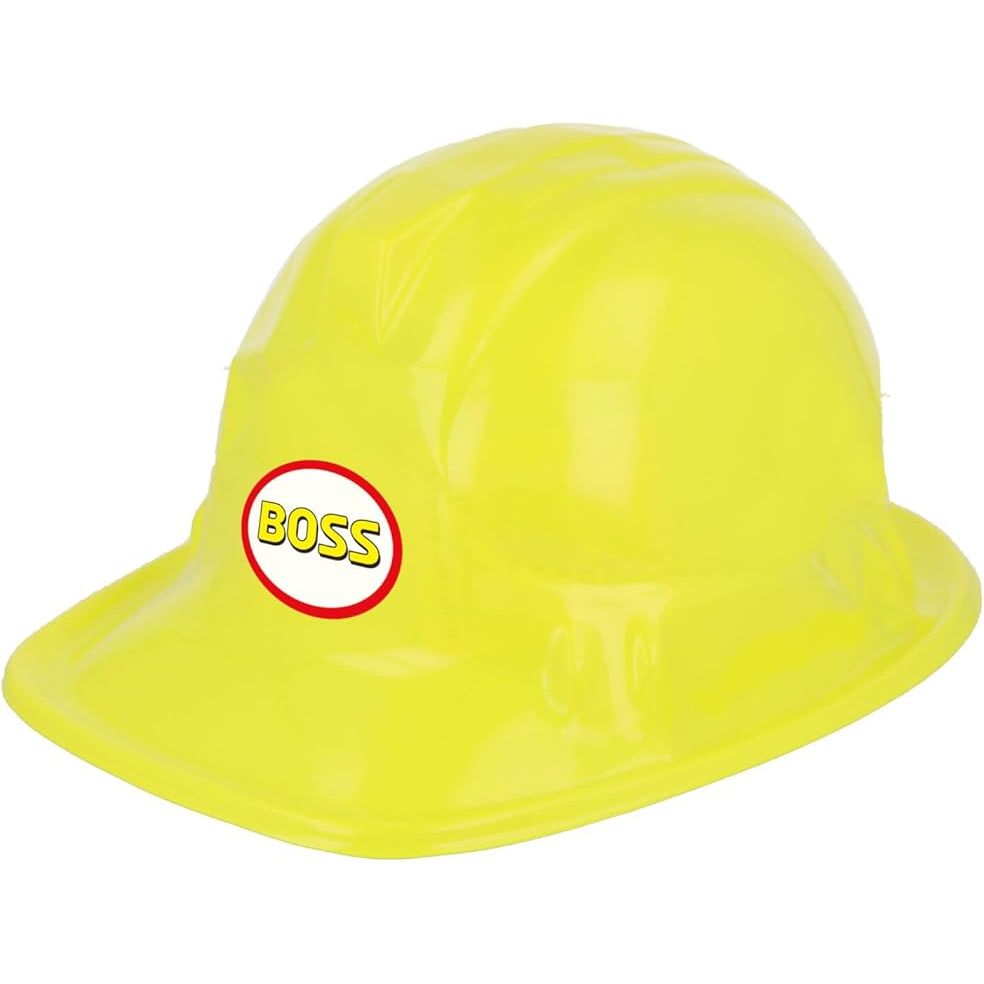 Kids Construction Hat - Child-sized yellow hard hat for imaginative play.