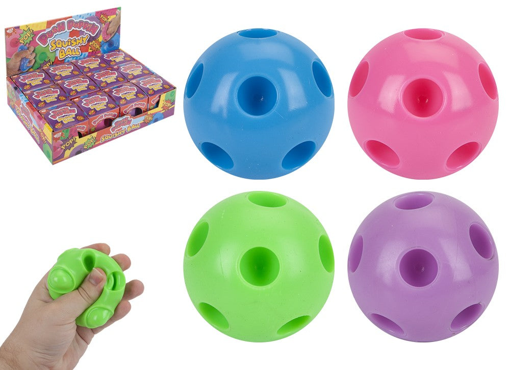 Squeezy pop ball in box quantities of 12 Wholesale