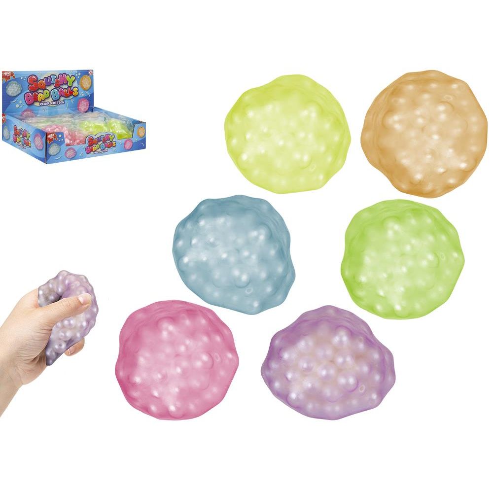 Squeeze Pearl Beads Ball 6cm Quantities of 12 Wholesale