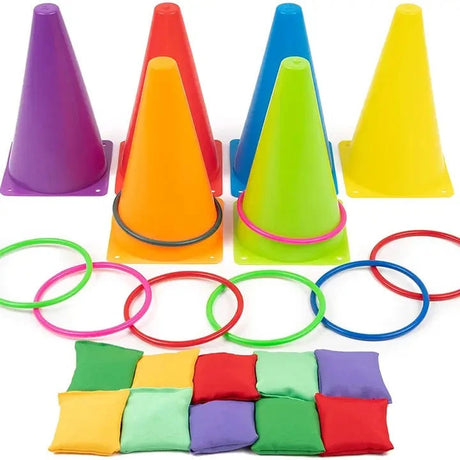26 Piece Play Set with Ring Toss, Bean Bag Throwing & More! - TC Toys