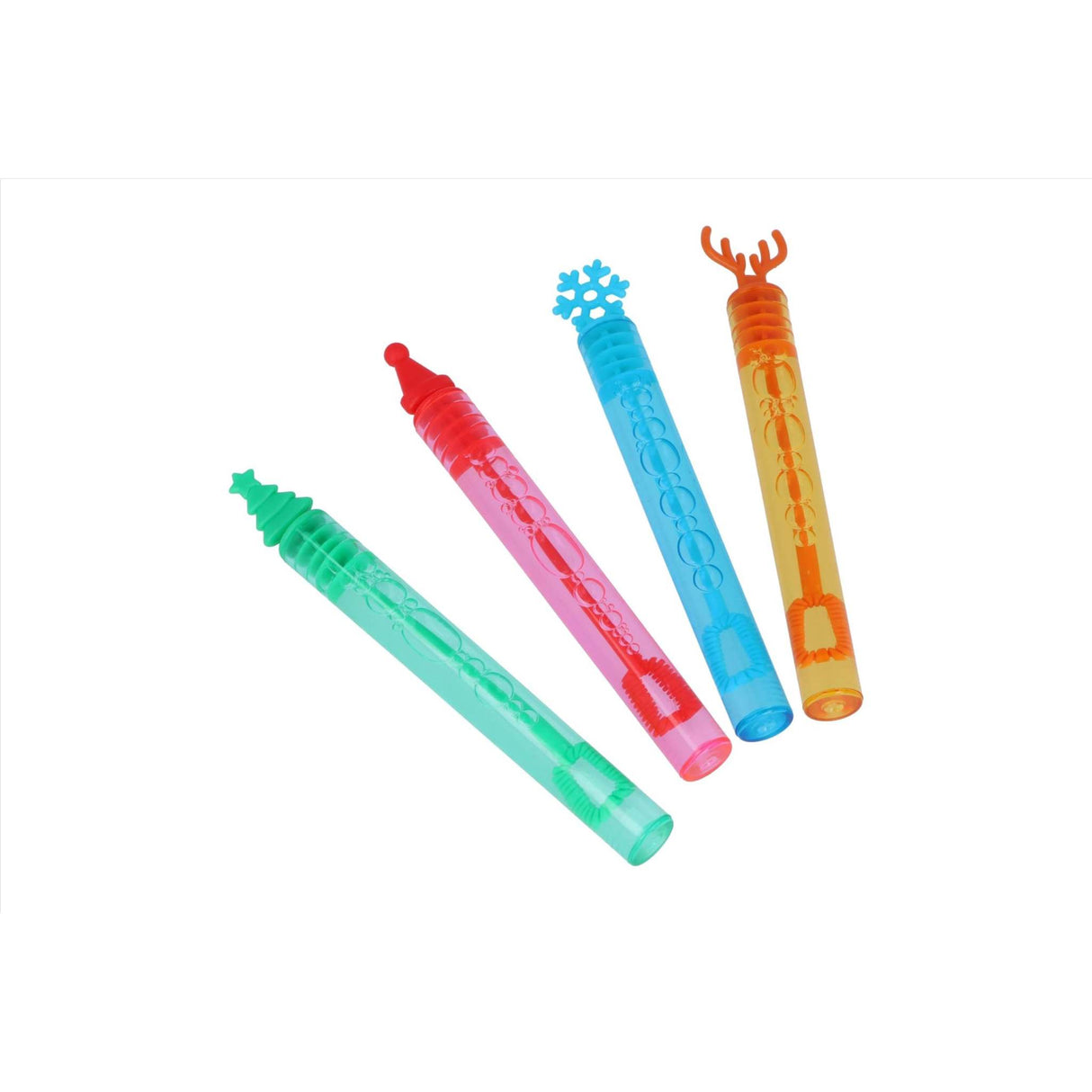 Henbrandt Single Mini Christmas Bubble Tubes with Wand (Pack of 12) Children’... - TC Toys