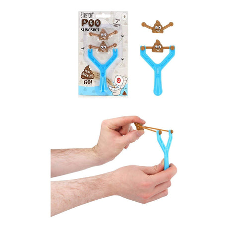 Poo Slingshot Toy with 2 Flying Poo Bullets Wholesale