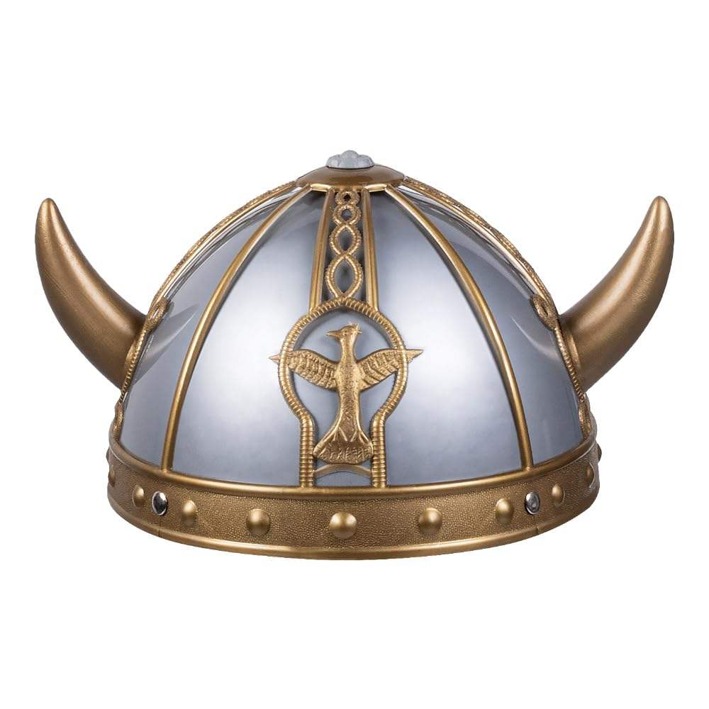 Childrens Viking Hat with horns for imaginative play and dress-up.