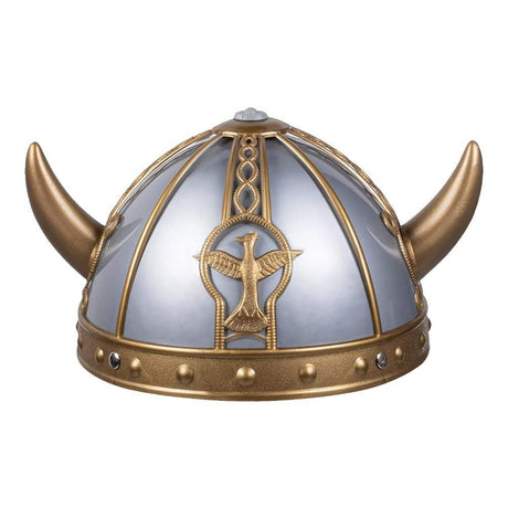 Childrens Viking Hat with horns for imaginative play and dress-up.