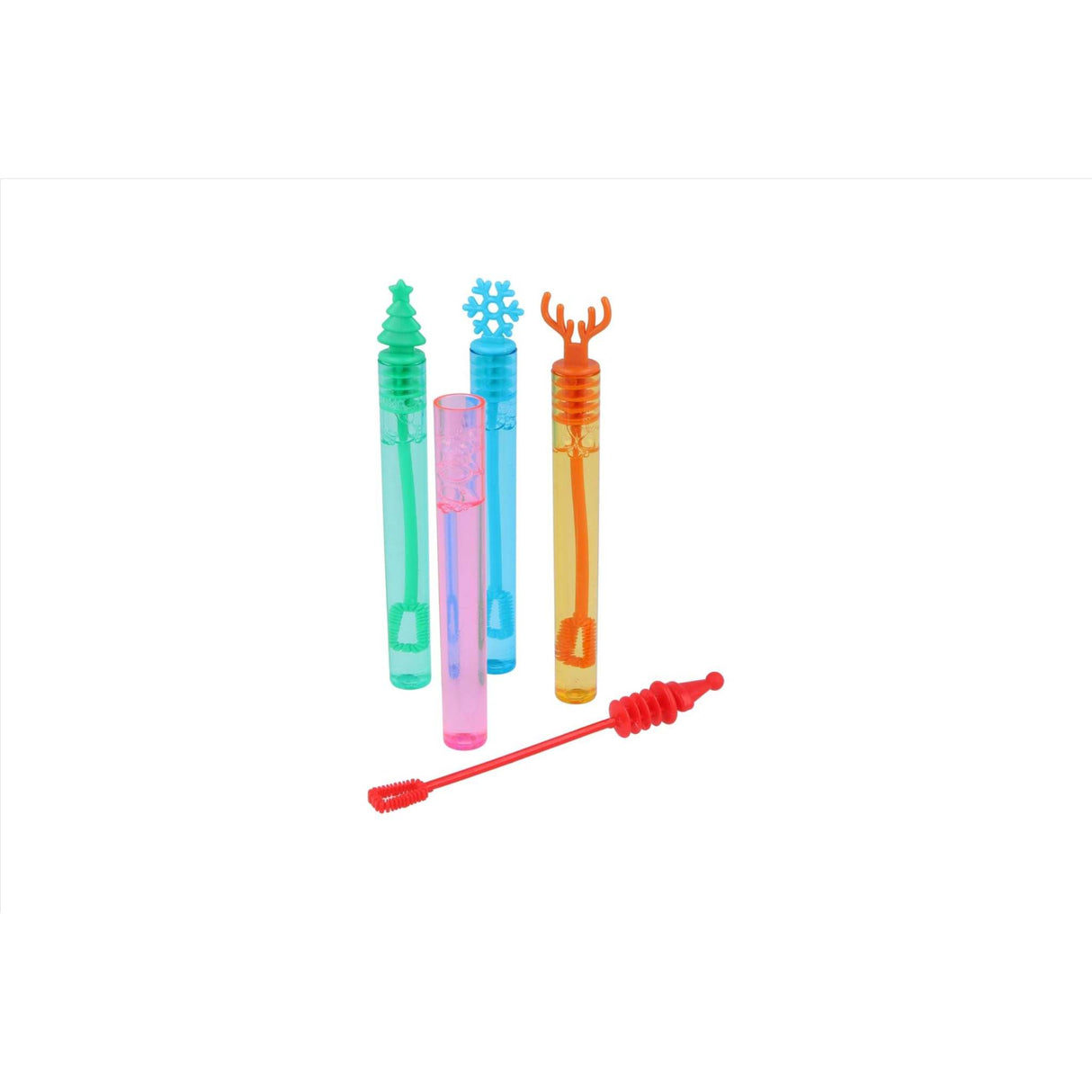 Henbrandt Single Mini Christmas Bubble Tubes with Wand (Pack of 12) Children’... - TC Toys