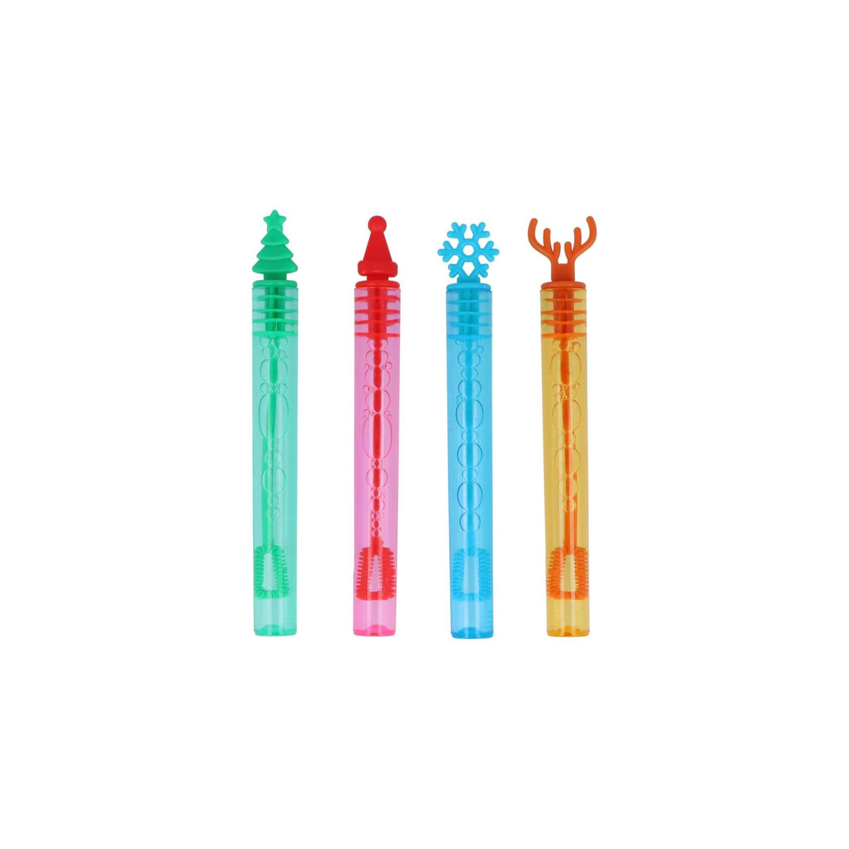 Henbrandt Single Mini Christmas Bubble Tubes with Wand (Pack of 12) Children’... - TC Toys