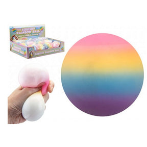 Multi Stripe Pastel Rainbow Ball 6.5cm Quantities of 12 Wholesale