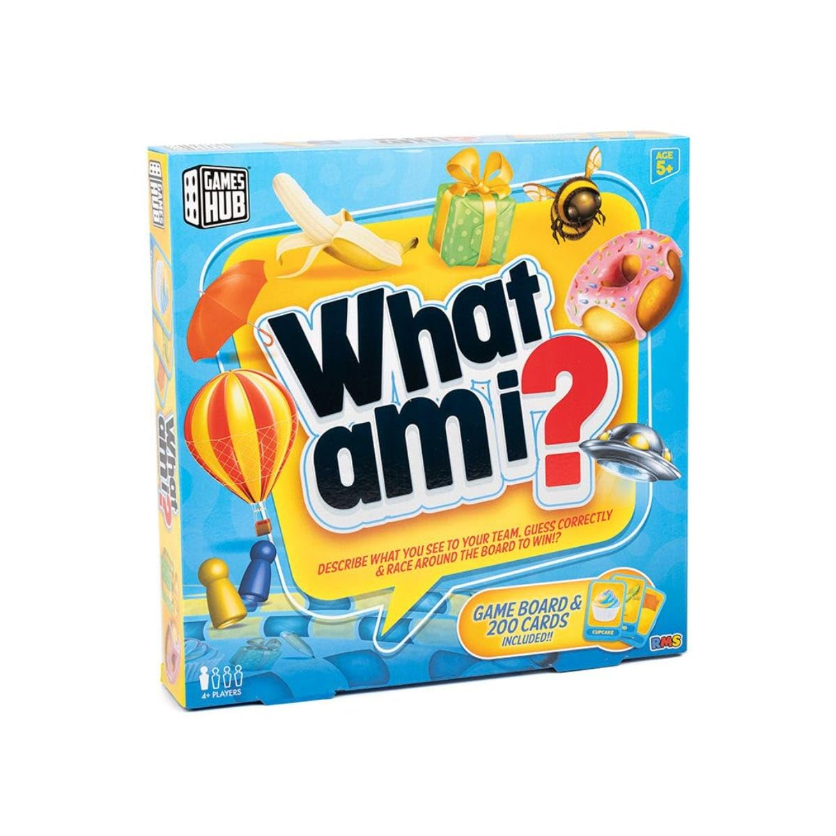 Games Hub What Am I family card game box for adults and children.