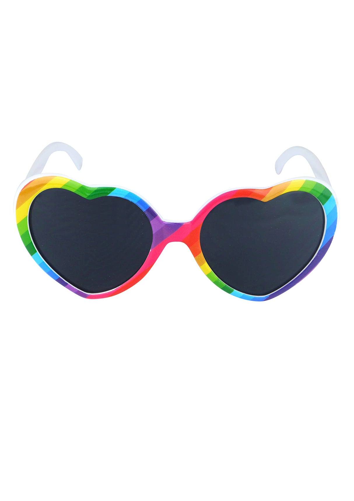 HENBRANDT Heart Shape Rainbow Gay Pride Sunglasses UV400